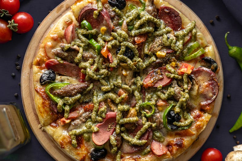 Sparkling water and soda beverages at Mod Pizza