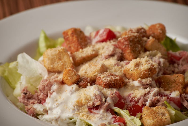 Caesar salad with romaine lettuce and parmesan